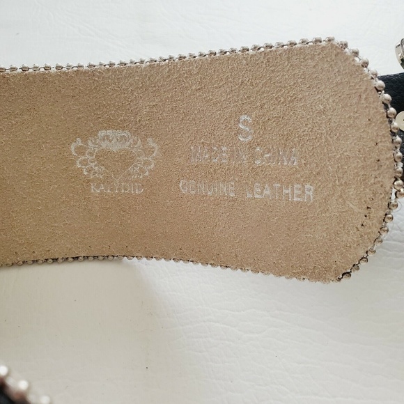 KATYDID  Rhinestone Western Cowgirl Leather Cross STUD BELT Rodeo Small main image 4